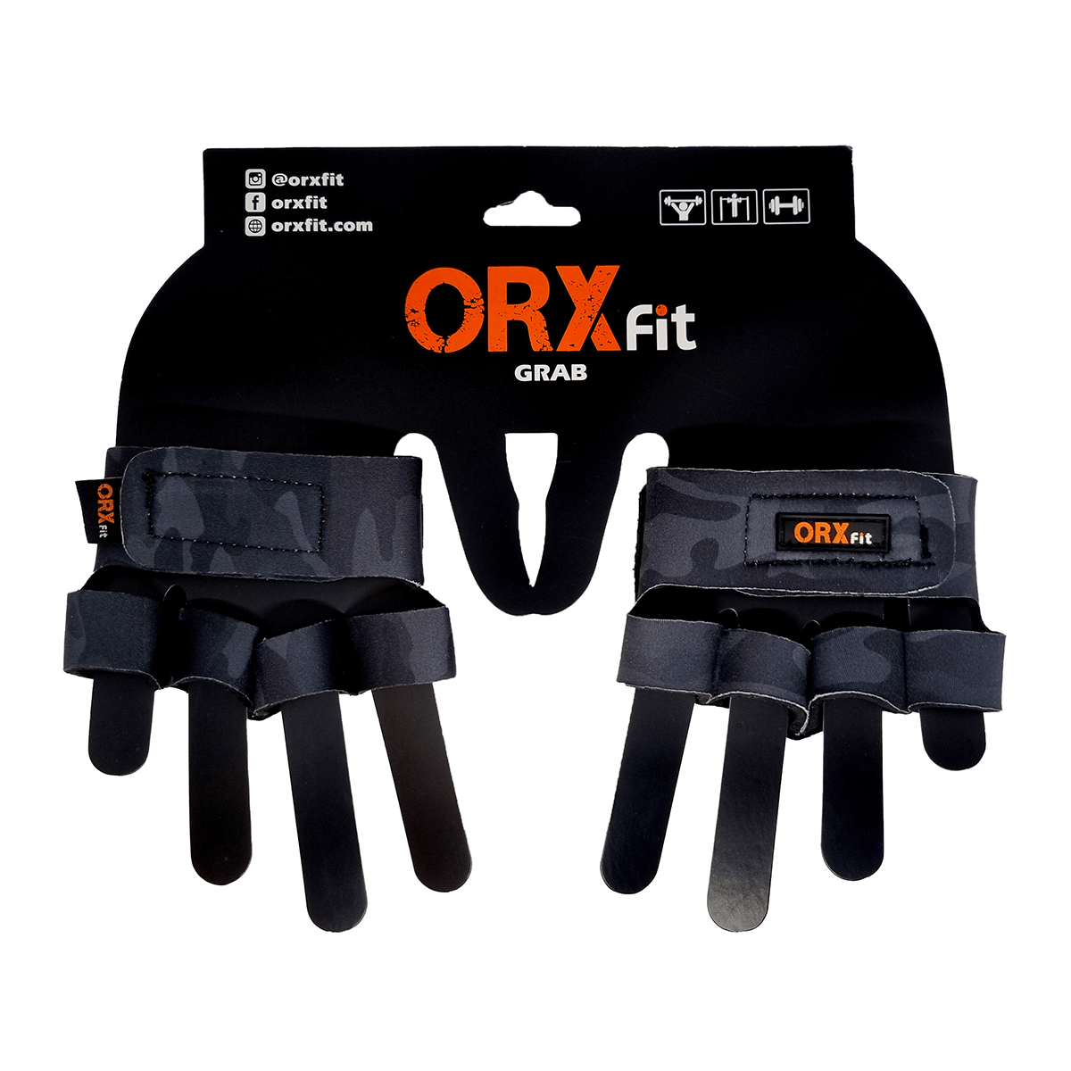 Grab Black Camo ORX – Agarre y Protección para Pesas | All Nutrition