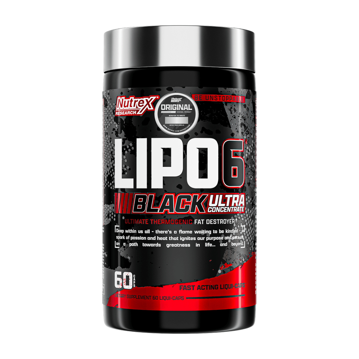 Nutrex pre workout Lipo Black Ultra 60 caps | All Nutrition