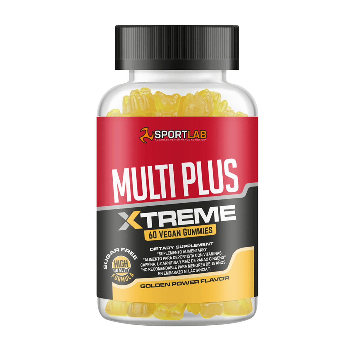 Pre entreno en gomitas 60 unidades, Sportlab