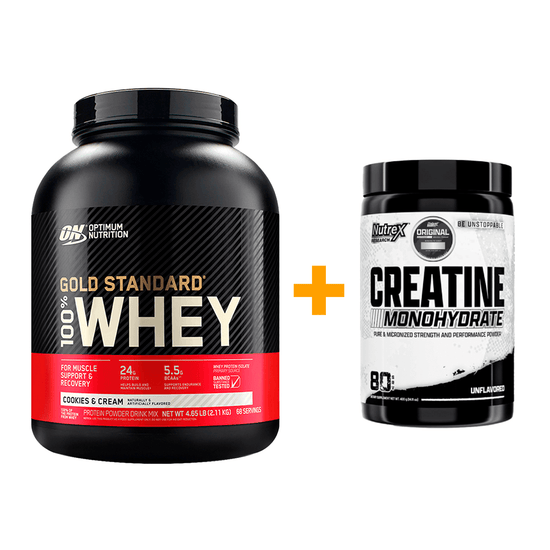 Pack Gold Standard Whey 4.65 LB + Creatina Nutrex