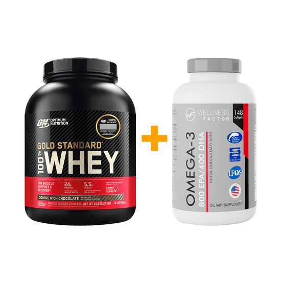 Pack Proteína Gold Standard + Omega 3 Wellness Factor