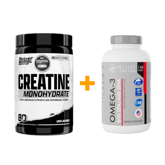 Pack Creatina Nutrex + Omega 3 Wellness Factor