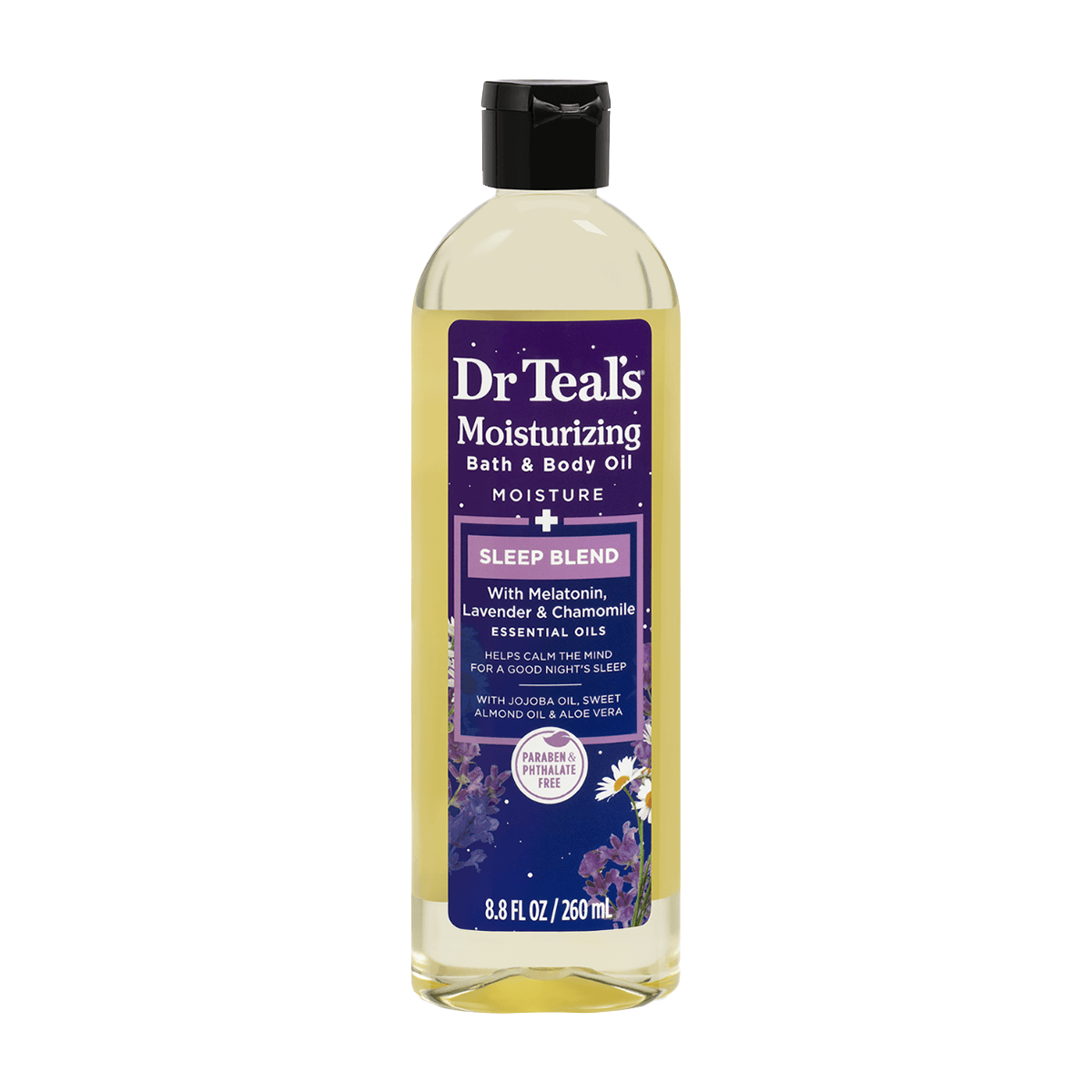 ACEITE CORPORAL CON MELATONINA 260 ML, DR TEALS