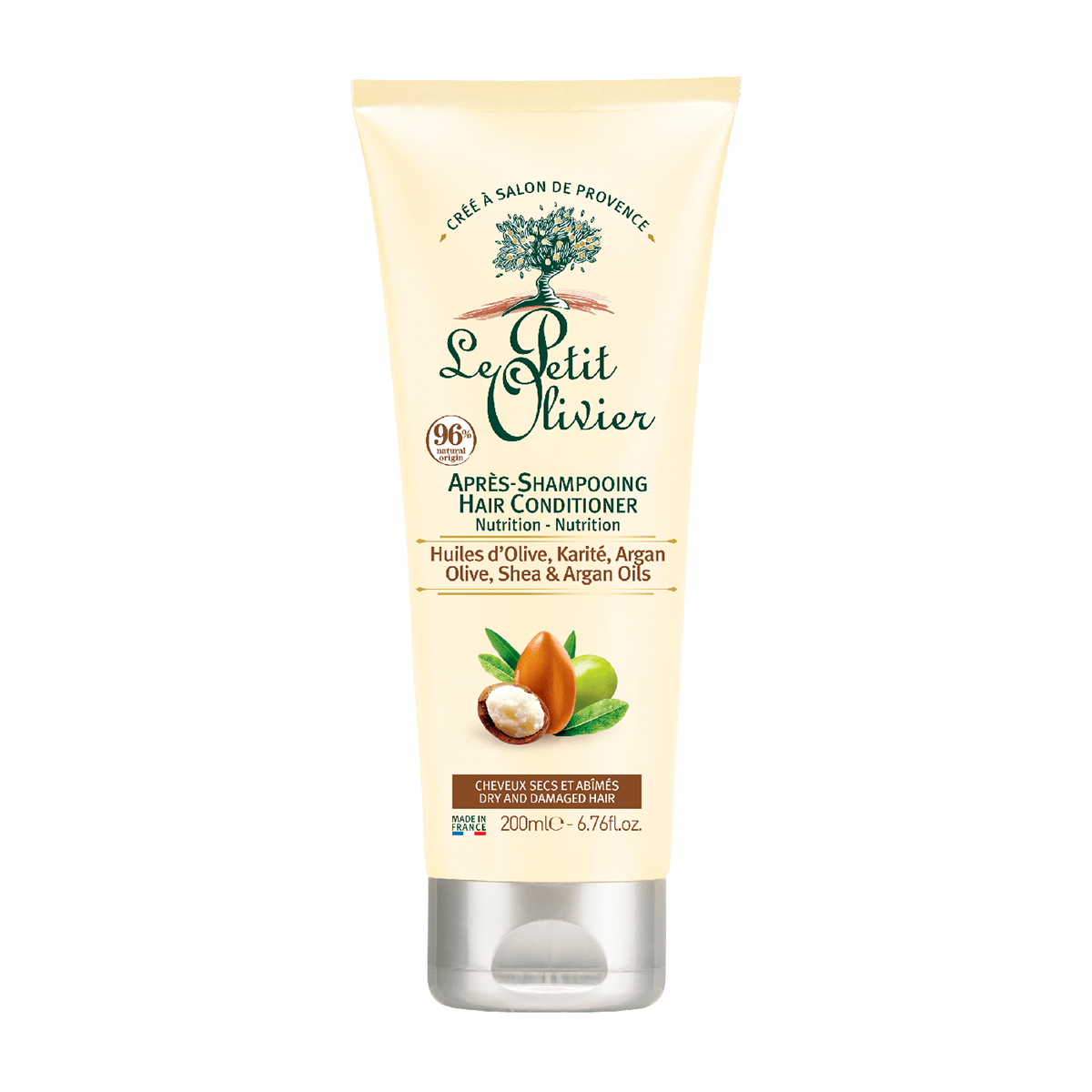 Acondicionador Cabello Seco y Dañado 200ml, Le Petit Olivier