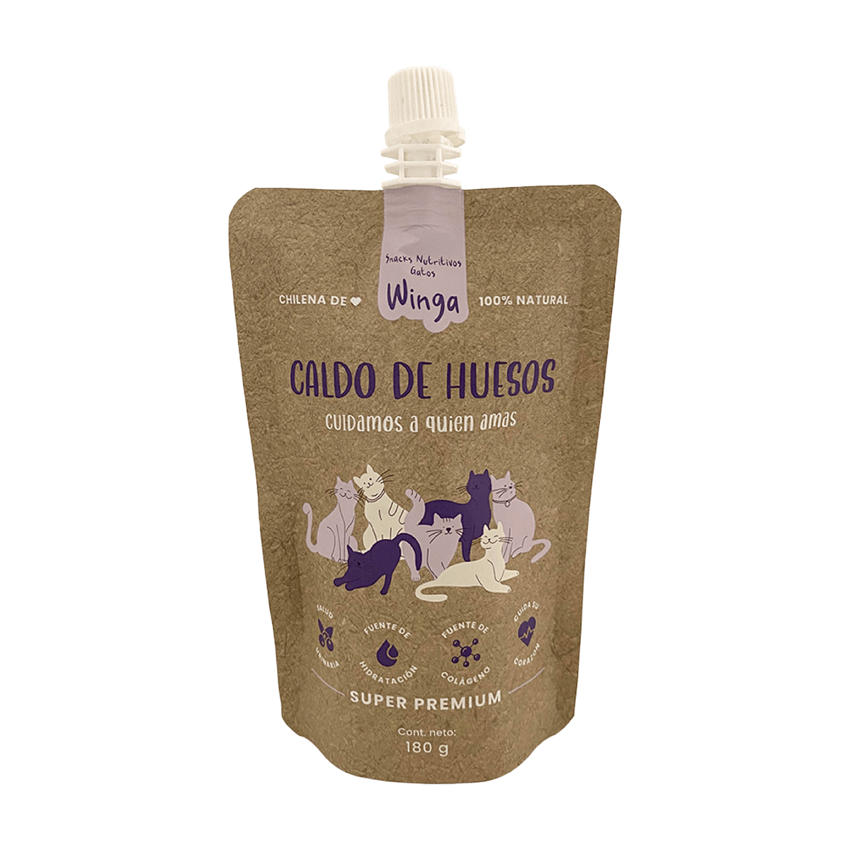 CALDO DE HUESOS GATO 180 G WINGA