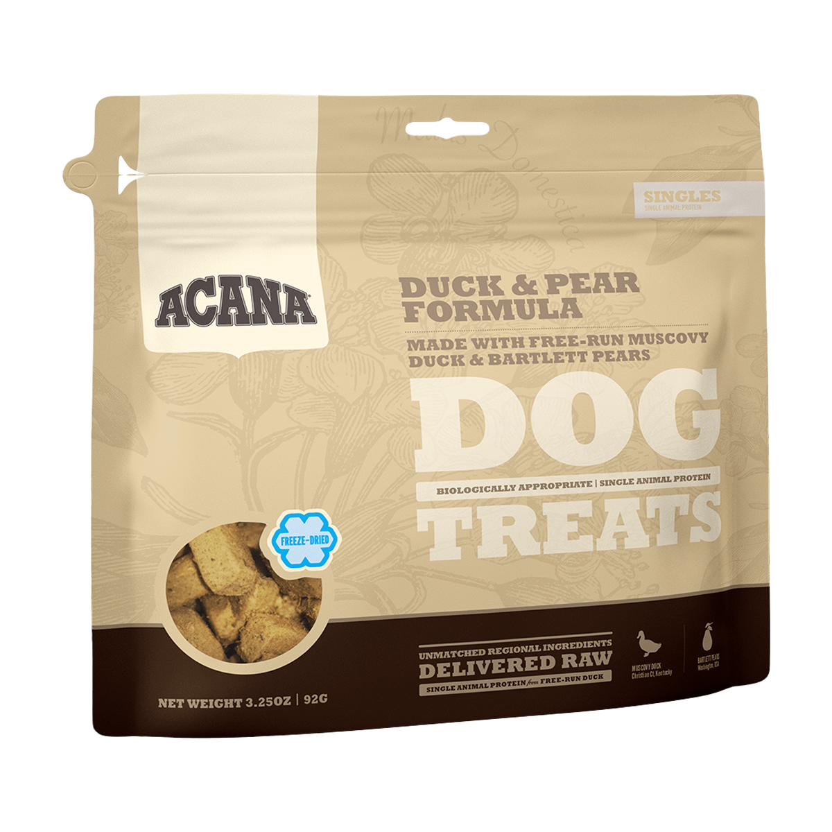 Treats Duck & Pears Acana 35,5 g Snack perro