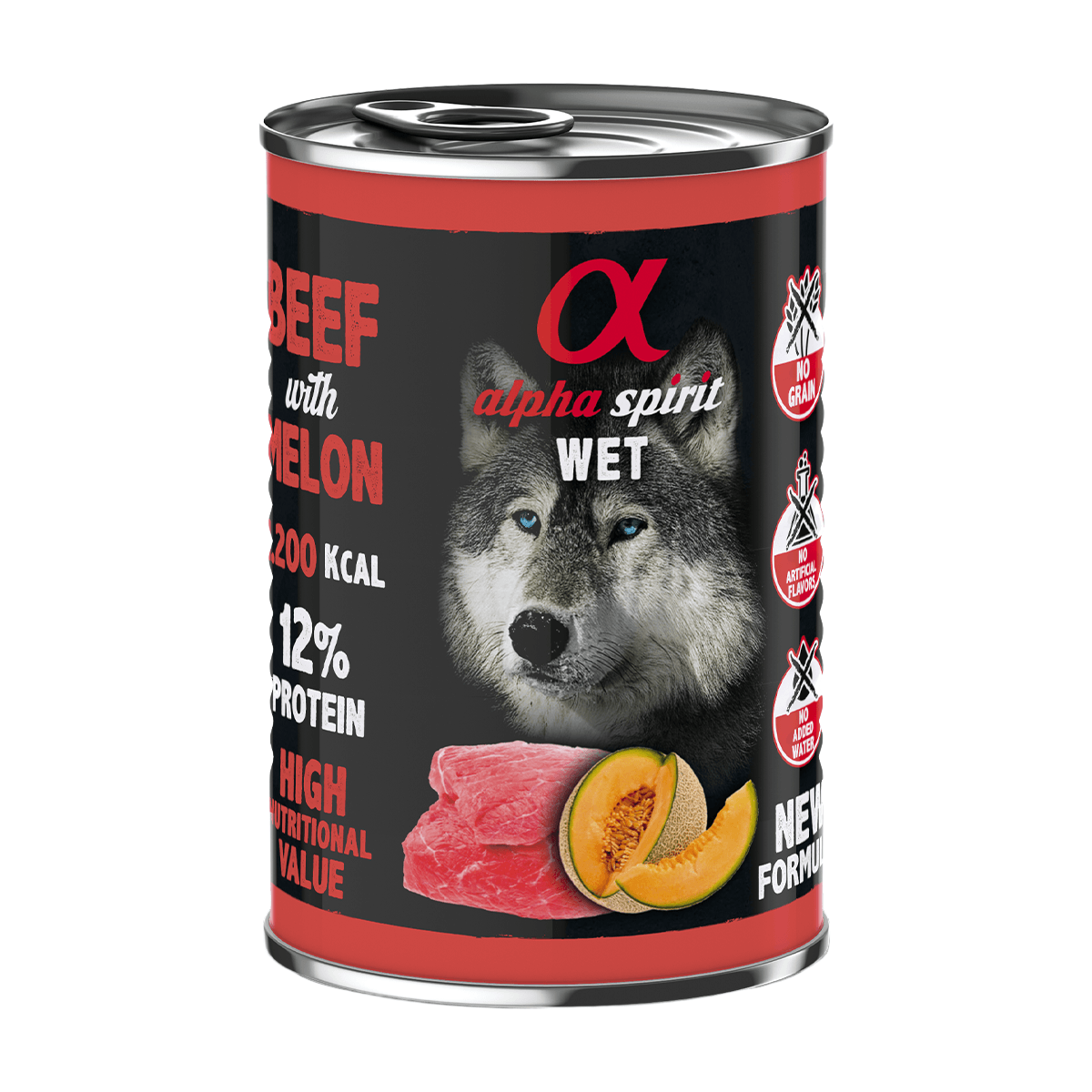 Alpha Spirit Alimento Húmedo Lata Ternera con Melón 400 g