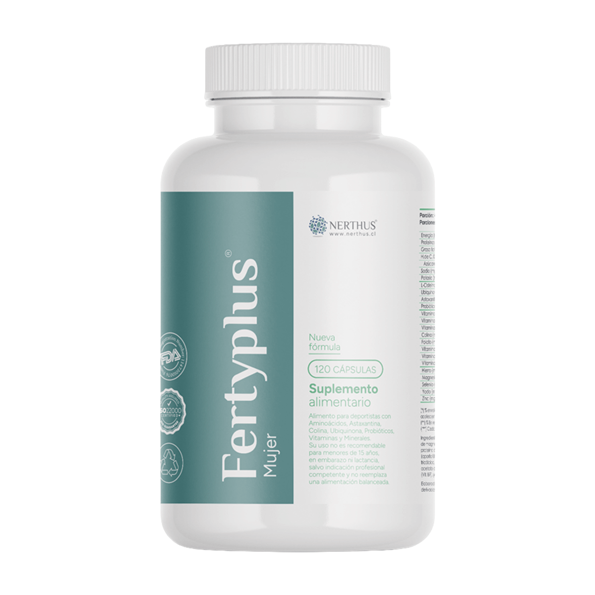 Fertyplus mujer de 120 cápsulas Nerthus