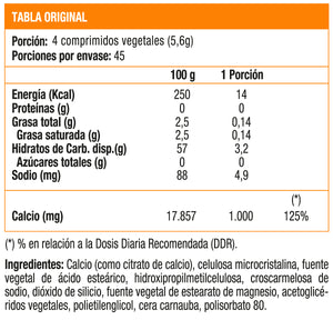Citrato de Calcio 1000 mg (180 caps)